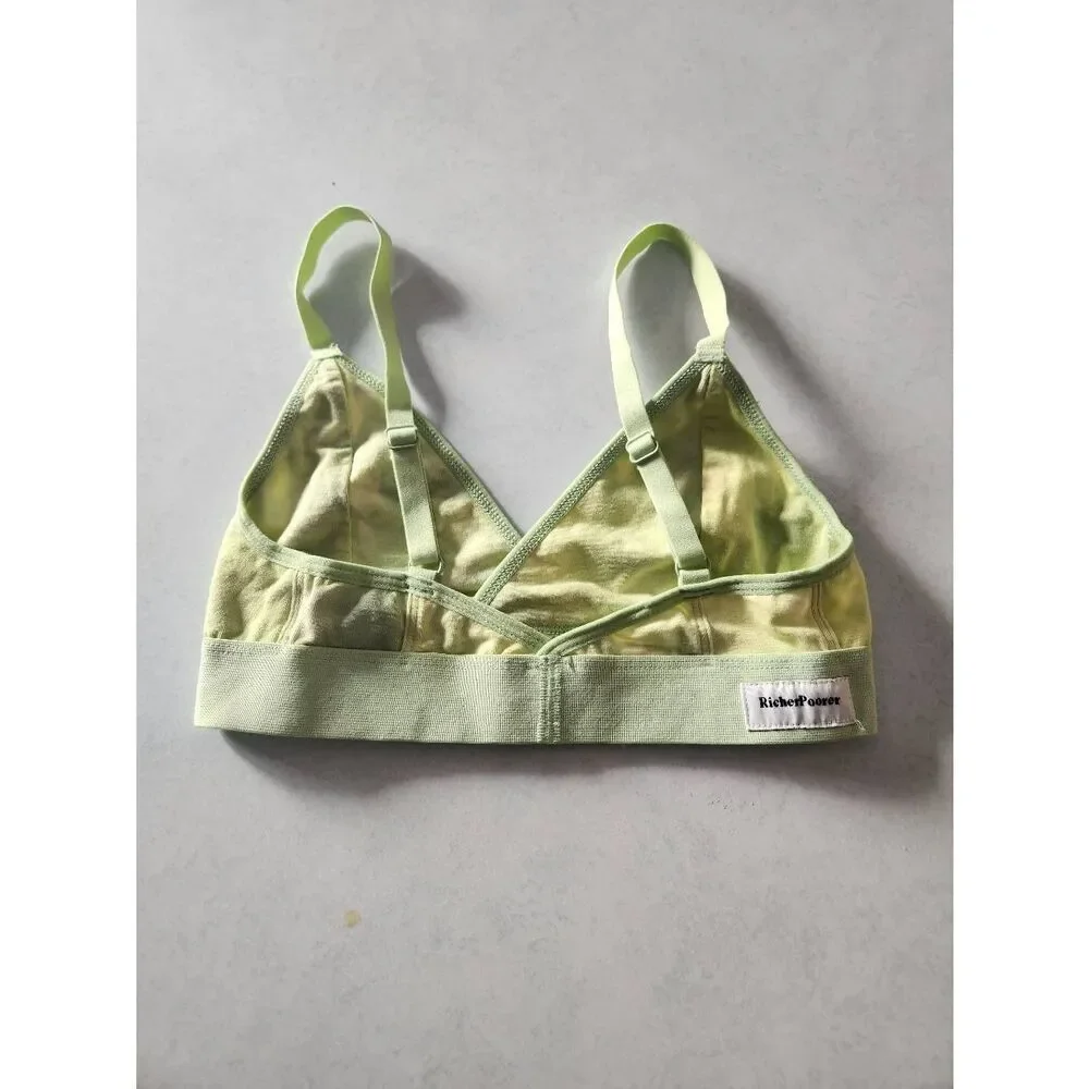 Richer Poorer Classic Bralette Size XS Green Unlined Wireless Bra